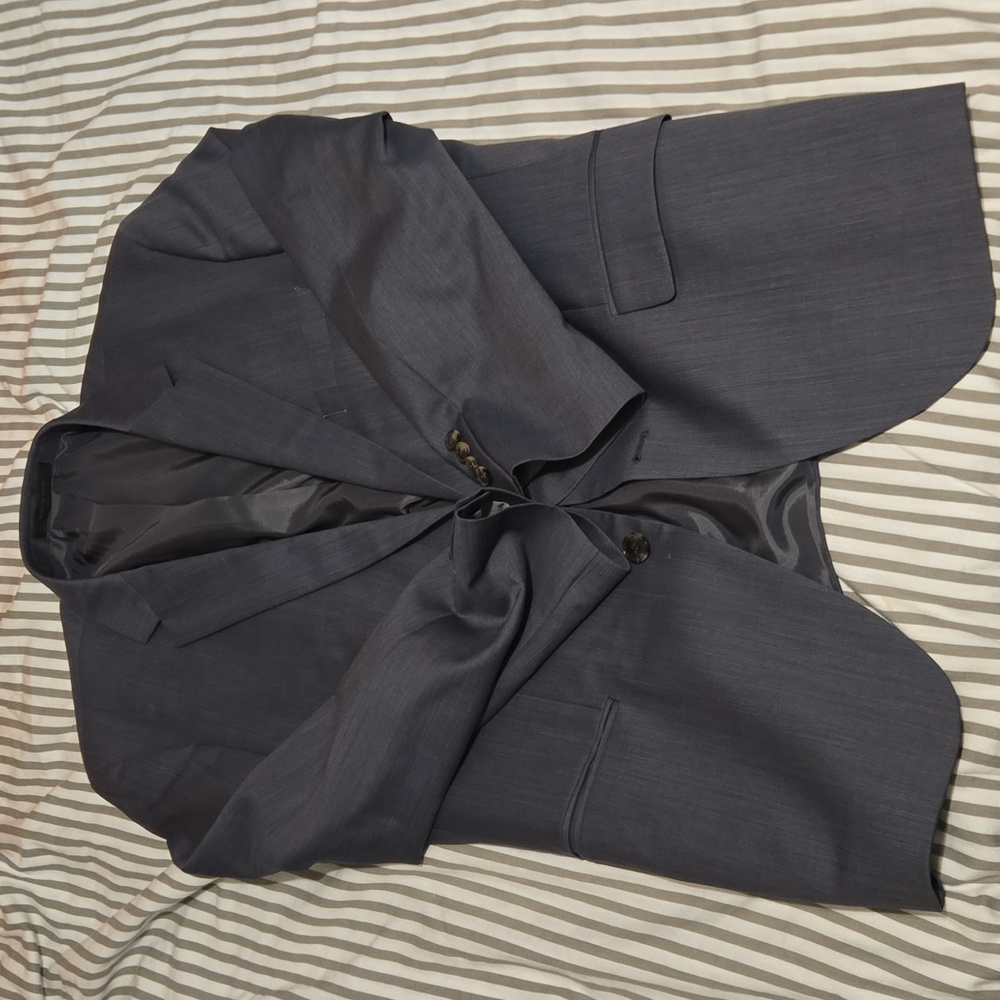 Hugo Boss Charcoal Gray‎ Men's Jacket Blazer Sports Coat Size Medium